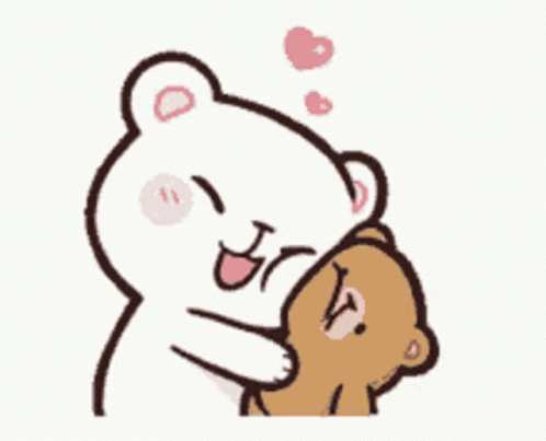 Cute Love Bears Kiss GIF