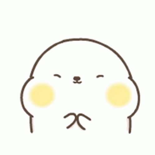 Cute Love Cheek Kiss Seal Hibo GIF