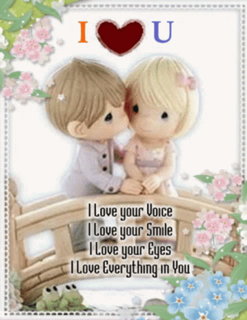 Cute Love Face Smile Eyes Quote GIF