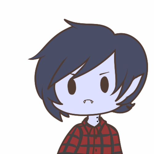 Cute Marshall Lee Adventure Time Blinking GIF