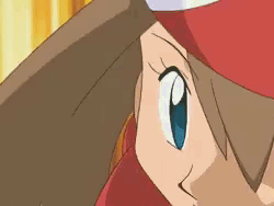 Cute May Tossing Pokemon Pokeball GIF