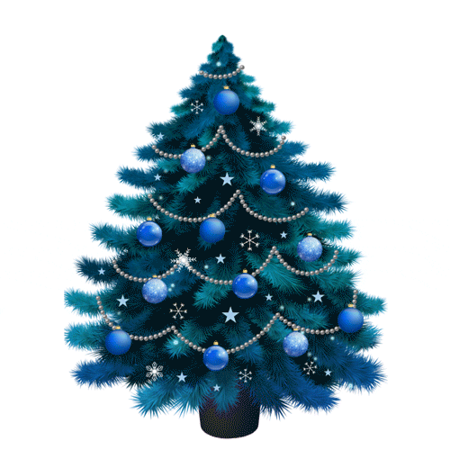 Cute Robot Merry Christmas GIF