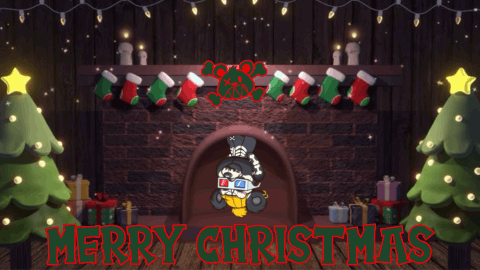 Cute Merry Christmas Wishes Hiding Inside GIF