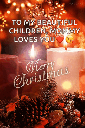 Cute Merry Christmas Wishes Mommy Loves You GIF