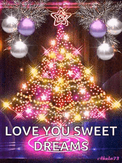 Cute Merry Christmas Wishes Sweet Dreams GIF