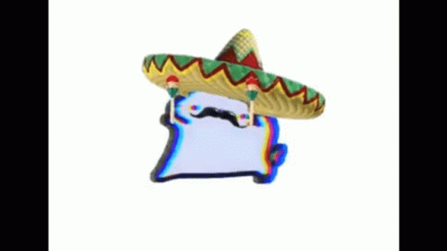 Cute Mexican Cat Dancing GIF