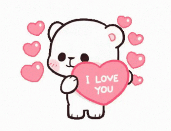 Cute Milk I Love You GIF