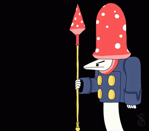 Cute Mushroom Attack GIF