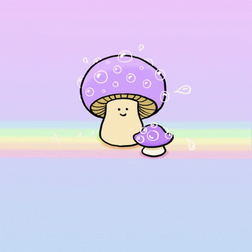 Cute Mushroom Bowing GIF