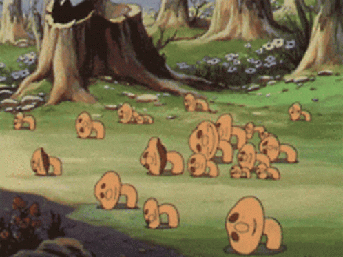 Cute Mushroom Gang GIF