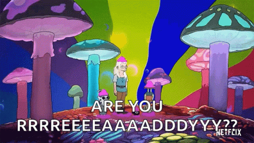 Cute Mushroom Party Gang GIF