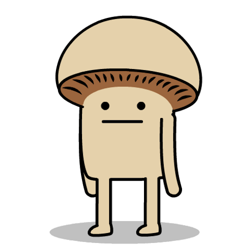 Cute Mushroom Shaking Head GIF
