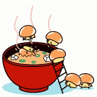 Cute Mushroom Soup GIF