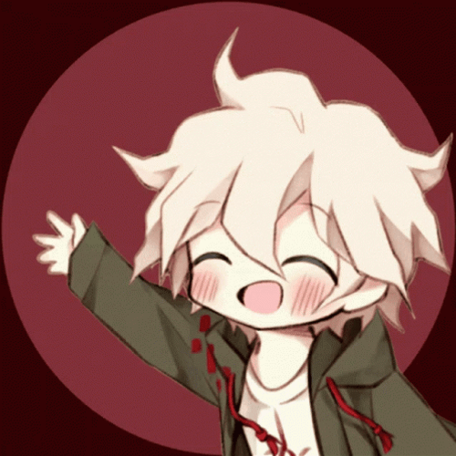 Cute Nagito Waving Hand GIF