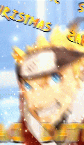 Cute Naruto Anime Merry Christmas Wishes GIF