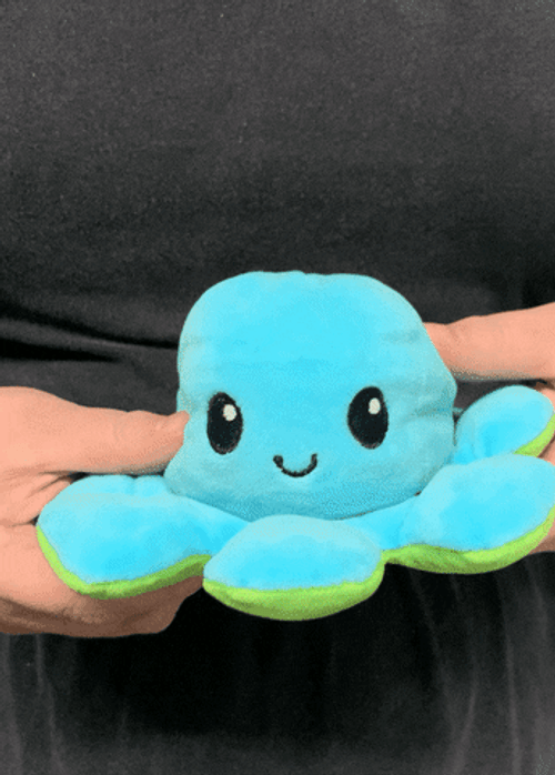 Cute Octopus Emotion Stuff Toy GIF