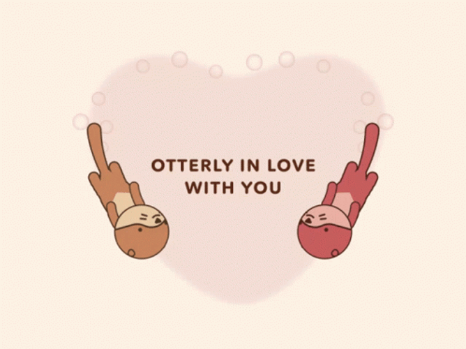 Cute Otter I Love You GIF