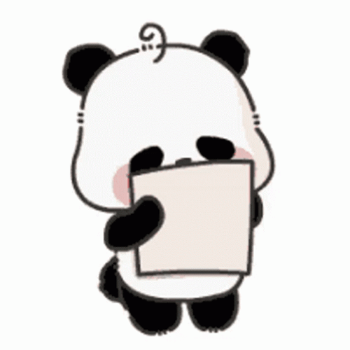 Cute Panda I Love You GIF