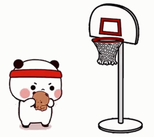 Cute Panda Shooting Basketball GIF