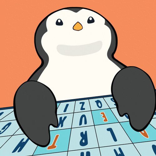 Cute Penguin Doing Fast Typing GIF