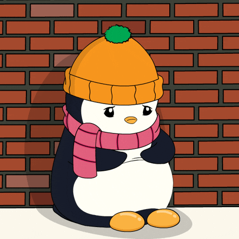 Cute Penguin Emotional Meltdown GIF