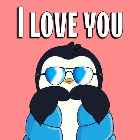 Cute Penguin I Love You GIF