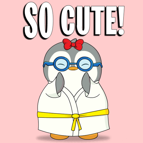 Cute Penguin Wearing Glasses