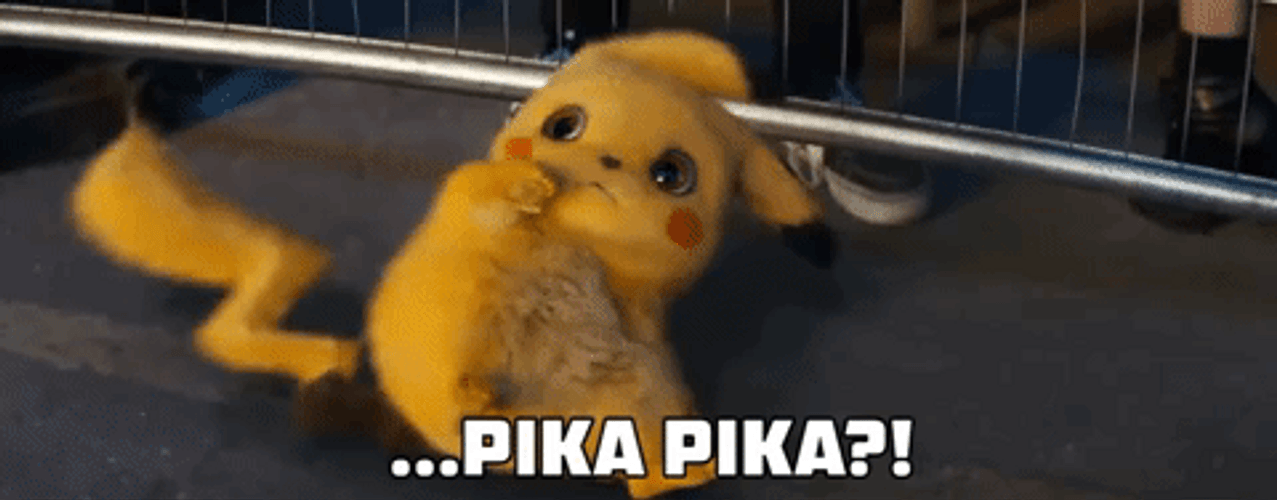 Cute Pikachu Being Dramatic Sad GIF