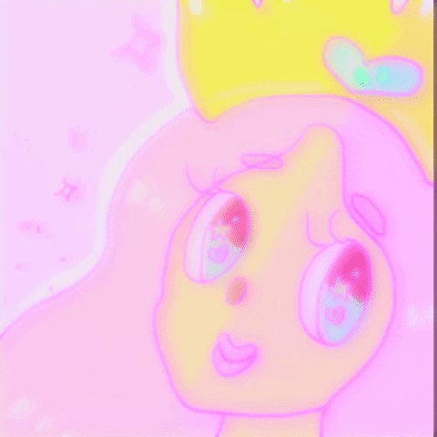 Cute Pink Girl With A Crown GIF