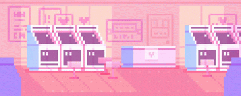 Cute Pixel Aesthetic Pink And Purple Arcade GIF