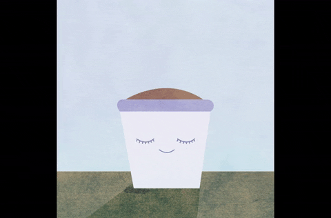 Cute Plant Asking For Rain GIF