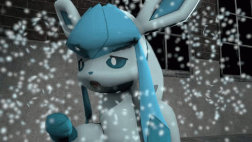 Cute Pokemon Glaceon Sneeze GIF