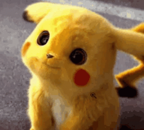 Cute Pokemon Pikachu Making Face GIF
