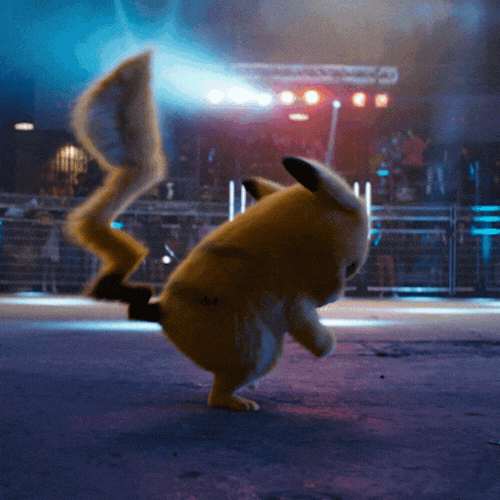 Cute Pokemon Pikachu Warming Up GIF