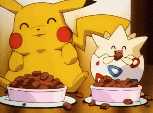 Cute Pokemons Pikachu And Togepi GIF