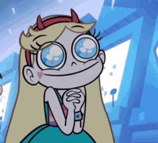 Cute Princess Star Butterfly Being Happy Excited GIF