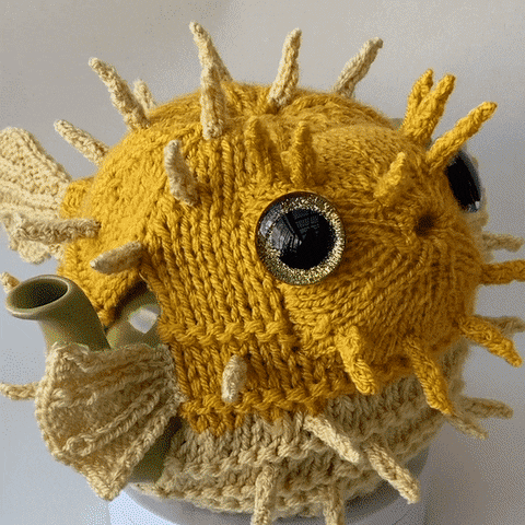 Cute Pufferfish Eyes GIF