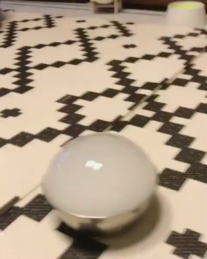 Cute Puppy Spooked Off Cloudy Bowl GIF