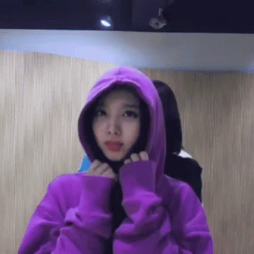 Cute Purple Twice Nayeon GIF