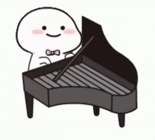 Cute Quby Playing Piano GIF
