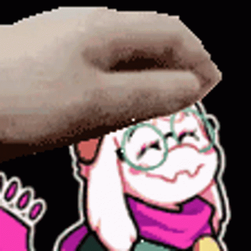 Cute Ralsei Deltarune Headpat GIF