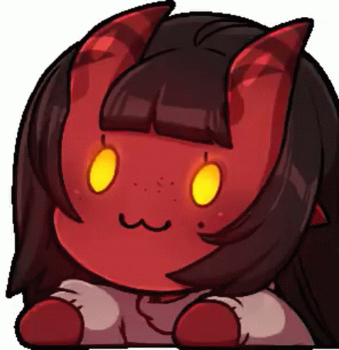 Cute Red Demon Anime GIF