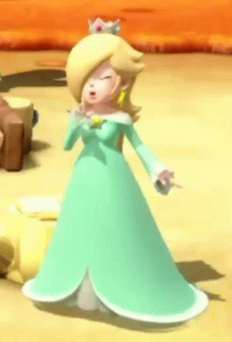 Cute Rosalina Containing Laughter GIF