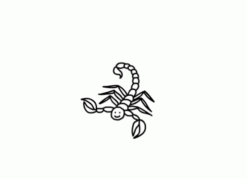 Cute Scorpion Drawing GIF