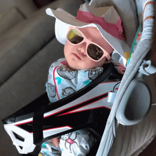 Cute Sleeping Baby Finger Guns GIF