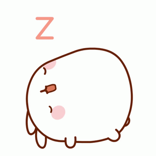 Cute Sleepy Fat Cartoon GIF