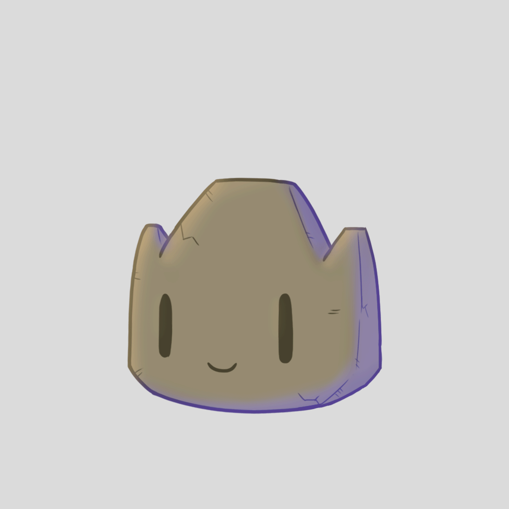Cute Small Mountain Character GIF