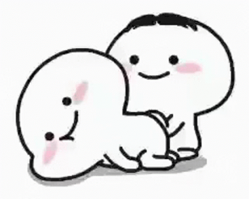Cute Smiling Cartoon But Caress GIF