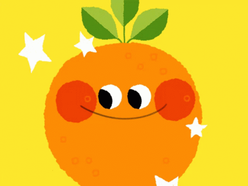 Cute Smiling Orange GIF