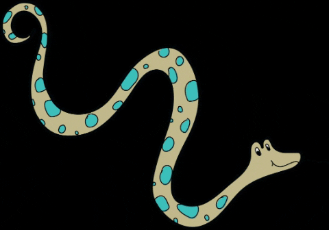 Cute Snake Changing Colors GIF